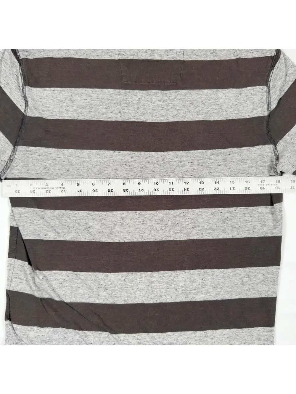 Banana Republic Slub Tee Gray Stripe Size S Soft Casual Everyday Grunge Vibes